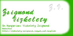 zsigmond vizkelety business card